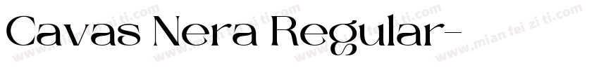 Cavas Nera Regular字体转换